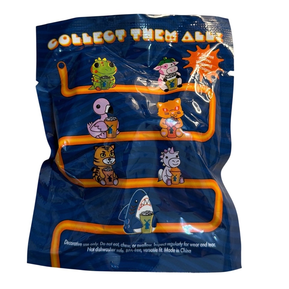 Dutch Bros Mystery Straw Charm 2-Pack Sealed Blind Bag Animal Toppers